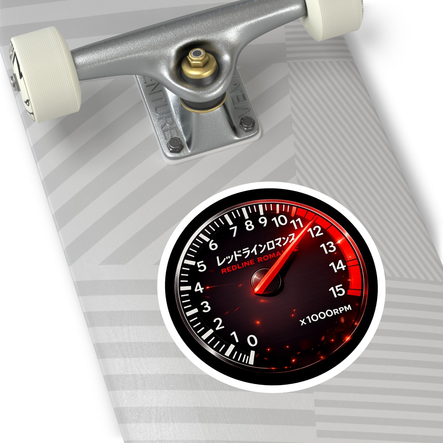 RPM OVER 9000 Sticker